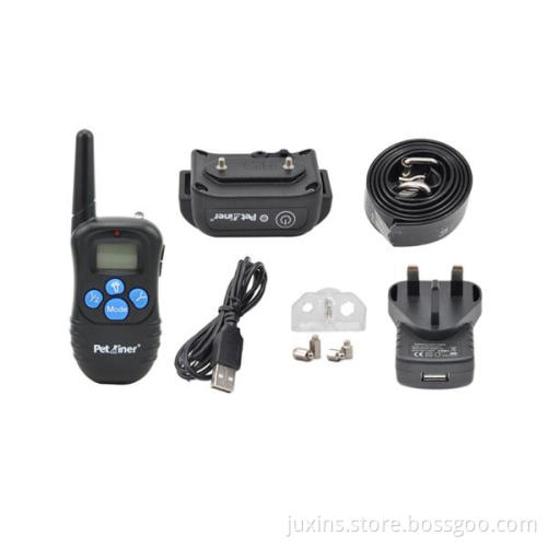 Petrainer PET998DBB-1 300M Rechargeable Electric Shock Pitbull Collar With Waterproof Receiver